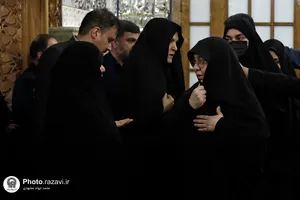 دیدار خانواده شهیدان امیرعبداللهیان و رحمتی با تولیت آستان قدس رضوی