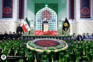 آیین خطبه خوانی شب شهادت امام رضا علیه السلام در حرم مطهر رضوی - 3