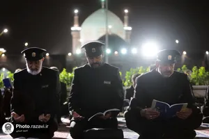 مراسم احیاء شب بیست و یکم ماه رمضان در حرم مطهر رضوی - 1