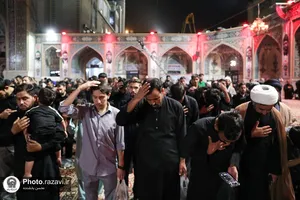 عزاداری زائران اردوزبان در حسینیه حرم مطهر رضوی