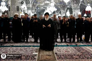 مراسم عزاداری روز شهادت امام جواد علیه السلام در رواق امام خمینی حرم مطهر رضوی