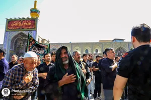 عزاداری عاشورای حسینی در حرم مطهر رضوی