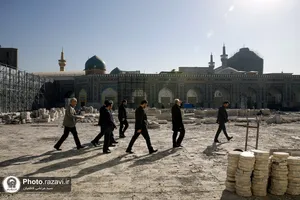 بازدید علی لاریجانی از فعالیت&zwnj;های عمرانی حرم مطهر رضوی