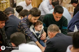 سفره اکرام ماه مبارک رمضان در حرم مطهر رضوی