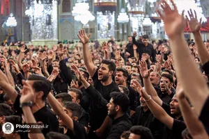 عزاداری هیئت مکتب العباس در رواق امام خمینی(ره)