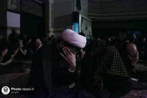 آیین سوگواری شب تاسوعای حسینی در دبیرستان امام رضا علیه السلام