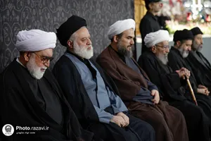 مراسم بزرگداشت چهلمین روز تدفین رهبر شهید انقلاب اسلامی در حرم مطهر رضوی