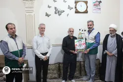 دیدار خادمیاران رضوی با خانواده شهید جزیره جاسک در برازجان