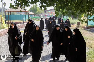 بازدید خدمه خواهر از باغ اردوگاه خاتون و موسسه تربیت بدنی
