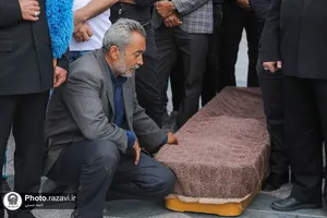 تشییع پاکبان خدوم مشهدی در حرم مطهر رضوی