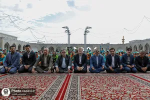 مراسم اذن خدمت و تشرف نیروهای خدمات شهری به حرم مطهر رضوی