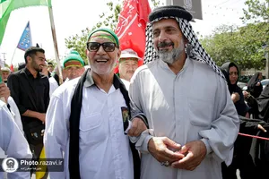 آیین بدرقه بیست و سومین کاروان پیاده مشهد - کربلا