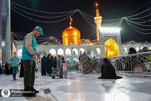 خدمات تنظیف در حرم مطهر رضوی
