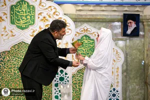 مراسم جشن میلاد حضرت معصومه سلام الله علیها در حرم مطهر رضوی