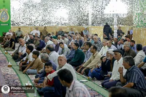 مراسم جشن عید ولادت پیامبر اکرم صلی&zwnj;الله&zwnj;و&zwnj;علیه&zwnj;وآله در تالار ولایت حرم مطهر رضوی 