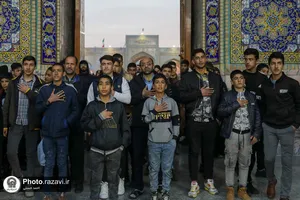 تشرف کاروان دانش&zwnj;آموزی زیارت اولی از استان فارس به حرم مطهر رضوی