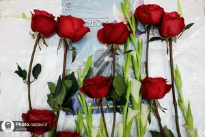تشییع پیکر شهیده فاطمه دهقانی در مشهد