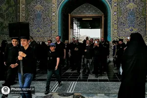 عزاداری روز شهادت جوادالائمه علیه&zwnj;السلام در حرم مطهر رضوی