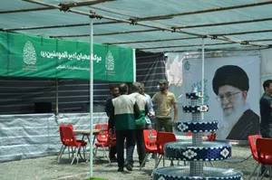 بازدید معاونین دبیرخانه کانون&zwnj;های خدمت رضوی آذربایجان غربی از مواکب مرز تمرچین/گزارش تصویری
