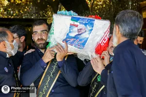 مراسم تشییع پیکر شهدای حادثه تروریستی حرم احمد بن موسی شیراز