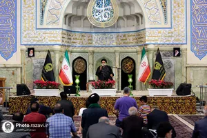 عزاداری رحلت حضرت خدیجه سلام الله علیها در حرم مطهر رضوی