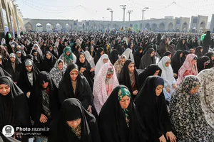 اقامه نماز عید فطر در حرم مطهر رضوی-2