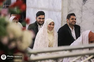 تشرف زوج&zwnj;های جوان دانشگاه امام حسین(علیه&zwnj;السلام) به حرم مطهر رضوی