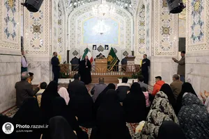 تشرف کاروان ناشنوایان خراسان شمالی به حرم مطهر رضوی