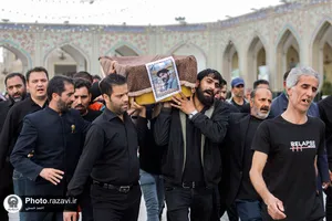 تشییع پاکبان خدوم مشهدی در حرم مطهر رضوی