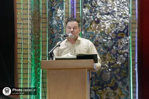 مراسم عزاداری زائران عرب زبان در حرم مطهر رضوی