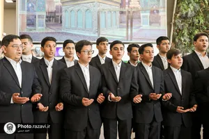 استقبال از افتخارآفرینان قرآنی در مشهد