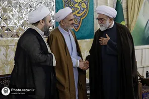دیدار رئیس تشخیص مصلحت نظام با علما و اساتید حوزه علمیه مشهد مقدس