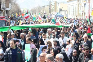 حماسه&zwnj;آفرینی خادم&zwnj;یاران رضوی سرزمین آفتاب در راهپیمایی روز قدس / گزارش تصویری