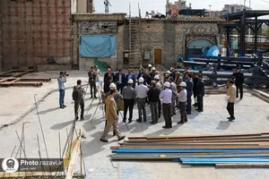 بازدید اعضای شورای شهر مشهد از پروژه&zwnj;های عمرانی حرم مطهر رضوی