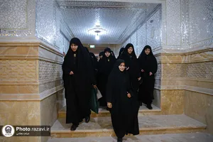  بازدید خواهران خدمه حرم مطهر رضوی از بخش&zwnj;های مختلف حرم امام رضا علیه&zwnj;السلام 