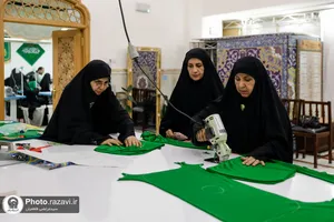 کارگاه دوخت لباس مراسم شیرخوارگان حسینی