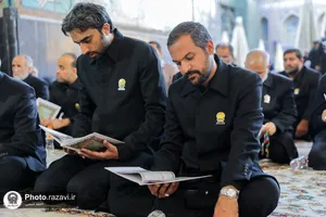 مراسم بزرگداشت شهید کامیاب در حرم مطهر رضوی