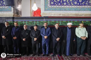 آئین خطبه&zwnj;خوانی شب عاشورا در حرم مطهر رضوی-1