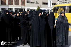 تشرف جمعی از اهالی روستای سیج به حرم مطهر رضوی