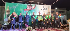 پرچم متبرک رضوی میهمان ویژه نماز جمعه فلاورجان و پیربکران شد
