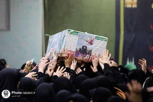 تشییع پیکر شهیده فاطمه دهقانی در مشهد