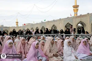 جشن تکلیف دختران جهان اسلام در حرم مطهر رضوی