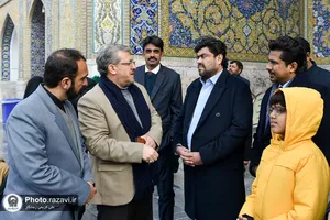 تشرف حکمران ایالت سند پاکستان به حرم مطهر رضوی