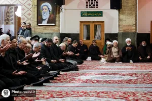 عزاداری روز شهادت امام کاظم علیه&zwnj;السلام در حرم مطهر رضوی