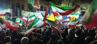 حضور کاروان زیرسایه خورشید در تجمعات شبانه شهر مراغه