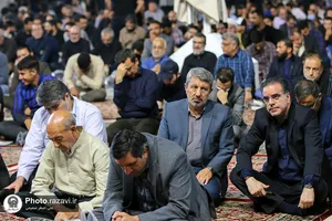 محفل عزاداری اهالی رسانه و فعالان فضای مجازی در حرم مطهر رضوی