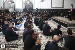 عزاداری هیئت حسینیه اعظم زنجان در حرم مطهر رضوی