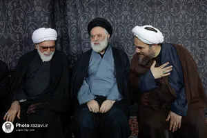 مراسم بزرگداشت چهلمین روز تدفین رهبر شهید انقلاب اسلامی در حرم مطهر رضوی