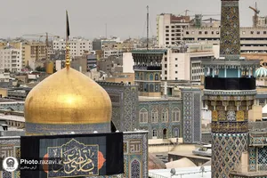 سیاه&zwnj;پوشی حرم مطهر رضوی به مناسبت شهادت حضرت علی(علیه&zwnj;السلام)