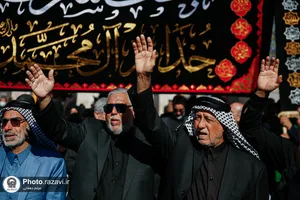 حرم مطهر رضوی در روز شهادت حضرت زهرا سلام&zwnj;الله علیها 
